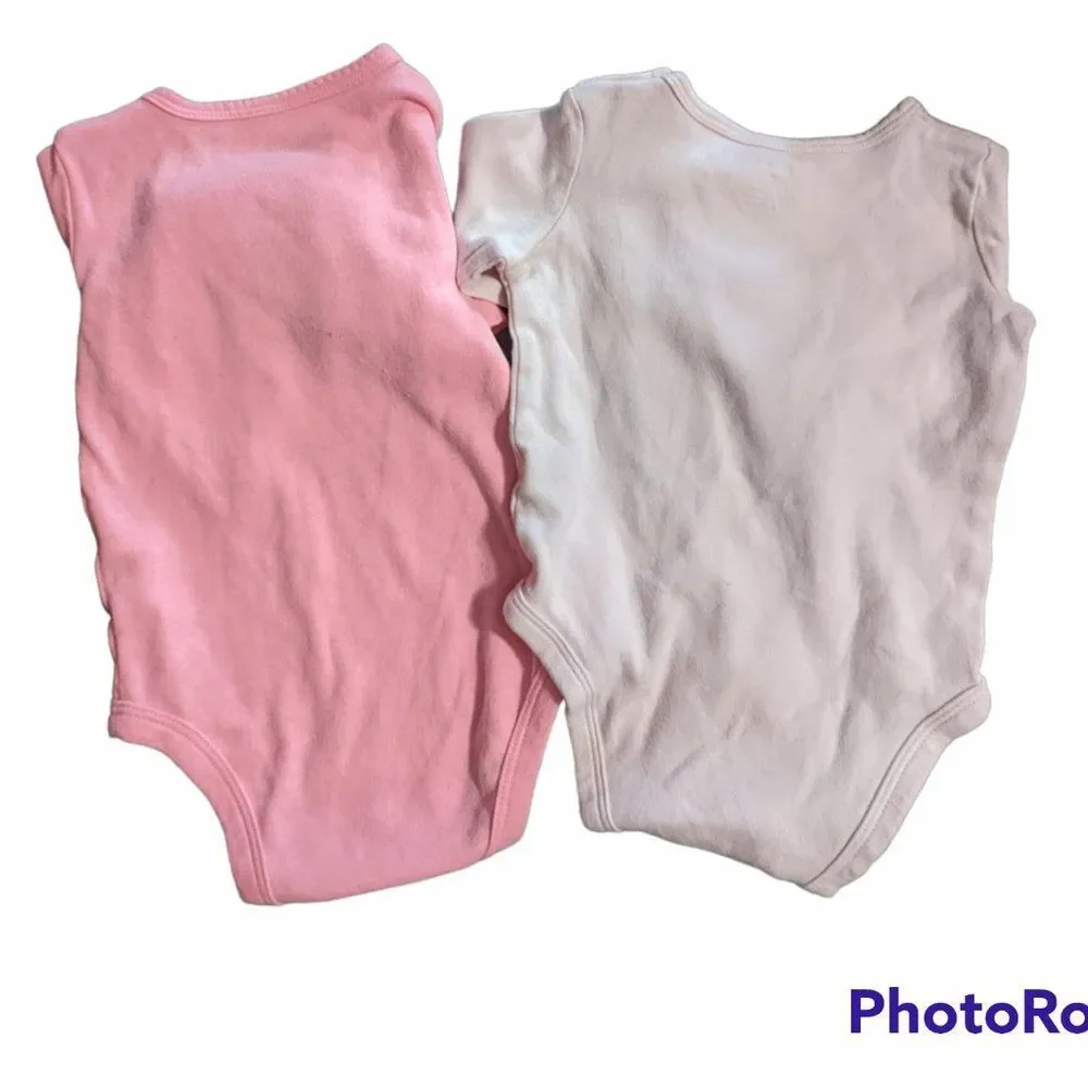 Baby Girl Bodysuit & Fleece Coat Set, Size 9M & 18M